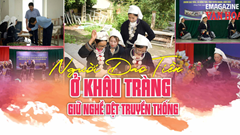 (Emagazine) Người Dao Tiền ở Khâu Tràng giữ nghề dệt truyền thống