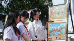 Lan tỏa tình yêu sách đến học sinh Lai Châu qua sắc màu hội họa