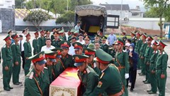 Điện Biên: Đón 9 hài cốt liệt sĩ quân tình nguyện Việt Nam hy sinh tại Lào về nước