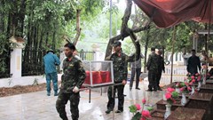 Lấy mẫu ADN, số hóa thông tin hài cốt liệt sĩ tại Nghĩa trang Liệt sĩ xã Lê Lợi