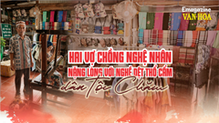 (Emagazine) Hai vợ chồng nghệ nhân nặng lòng với nghề dệt thổ cẩm dân tộc Chăm 
