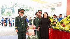 Lào Cai tổ chức truy điệu và an táng 9 hài cốt liệt sĩ tại xã Bát Xát