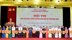  Tuyên Quang lan tỏa Nghị quyết qua Hội thi Báo cáo viên, tuyên truyền viên giỏi 2026