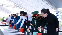 Phó Chủ tịch nước dự Lễ truy điệu và an táng 235 hài cốt liệt sĩ là quân tình nguyện, chuyên gia Việt Nam