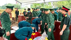 Lấy mẫu ADN xác định danh tính hài cốt liệt sĩ tại các Nghĩa trang Liệt sĩ xã Thái Hòa