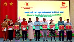 An Giang trao 473 triệu đồng hỗ trợ nạn nhân chất độc da cam