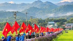 Rực đỏ tuyến đường hoa Mường Thanh chào đón Quốc khánh 2.9