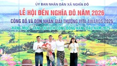 Nghĩa Đô đón nhận giải thưởng “Làng du lịch cộng đồng hàng đầu năm 2025”