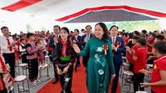 Phó Chủ tịch nước Võ Thị Ánh Xuân dự khai giảng, khánh thành trường nội trú vùng biên Sơn La