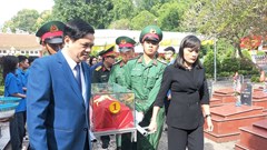 Sơn La truy điệu, an táng hài cốt liệt sĩ tại Nghĩa trang Liệt sĩ xã Yên Châu