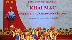 118 thí sinh tham gia Hội thi Bí thư chi bộ giỏi phường Lào Cai
