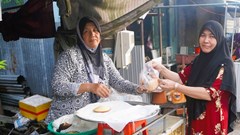Hấp dẫn bánh truyền thống Namparang của đồng bào Chăm