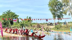 Vĩnh Thông sôi nổi Giải đua ghe ngo mini nam năm 2026
