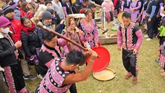 Rộn vang tiếng chày giã bánh dày mừng năm mới của người Mông