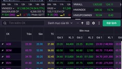 Cổ phiếu “trắng bên bán”, đua khoe sắc tím 