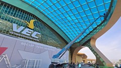 "Vượt nắng thắng mưa" thi công các phân khu của Triển lãm Thành tựu đất nước 