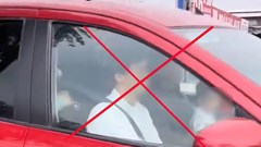 Xử phạt tài xế cho trẻ em ngồi cùng hàng ghế lái