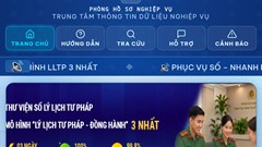 Tra cứu thủ tục cấp lí lịch tư pháp trên thư viện số