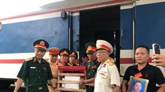 Những chuyến tàu tri ân đưa hài cốt liệt sĩ trở về quê hương