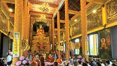 Lễ nhập hạ và cầu siêu anh hùng liệt sĩ tại chùa Khmer