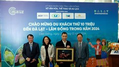 Lâm Đồng: Đón du khách thứ 10 triệu