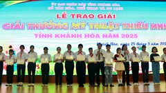 375 tác phẩm đoạt Giải thưởng Mỹ thuật thiếu nhi tỉnh Khánh Hoà năm 2025