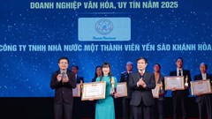 Yến sào Khánh Hòa - Doanh nghiệp văn hóa, uy tín năm 2025