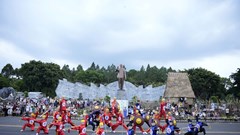 Gia Lai: Hấp dẫn màn biểu diễn võ thuật “Hào khí Tây Sơn” kết hợp Cờ người