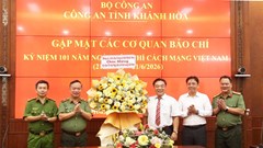 Công an Khánh Hoà gặp mặt các cơ quan báo chí 