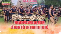 (Infographic) Nghệ nhân Bahnar mang sắc màu đại ngàn về Ngày hội gia đình tại Thủ đô