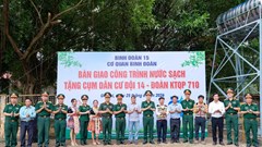 Gia Lai: Bàn giao công trình nước sạch cho người dân vùng biên