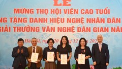 Trao giải thưởng Văn nghệ dân gian năm 2025