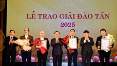 Trao Giải thưởng Đào Tấn năm 2025 cho 14 tập thể, cá nhân