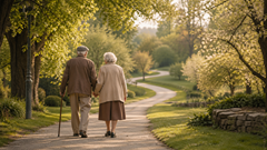 Phía cuối con đường của người đàn ông là người vợ