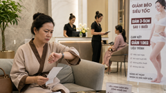 Giảm béo “thần tốc” ở spa: Vòng eo chưa nhỏ, ví tiền đã mỏng