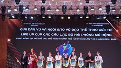 Trao giải Dân vũ và Ngôi sao vũ đạo thể thao giải trí Life Up Cúp Hải Phòng mở rộng 2026
