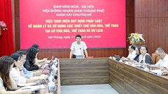 Hải Phòng rà soát hiệu quả hoạt động của hệ thống thiết chế văn hóa, thể thao