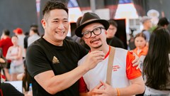 Không thi đấu, “anh tài” Hà Lê vẫn có mặt để “cổ vũ” tại Giải Pickleball Báo Văn Hóa