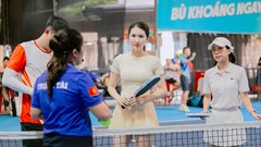 Á hậu Nguyễn Linh Chi “thử sức” tại Giải Pickleball Báo Văn Hóa 2026