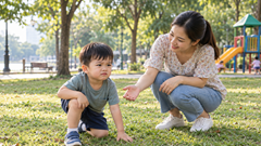 Dạy con mạnh mẽ từ những lần vấp ngã