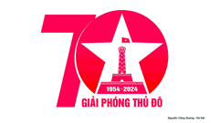 Công bố mẫu logo tuyên truyền kỷ niệm 70 năm Ngày Giải phóng Thủ đô