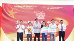 700 tác phẩm tham dự Cuộc thi sáng tác tranh cổ động và logo kỷ niệm 70 năm Ngày Giải phóng Thủ đô