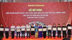 Bế mạc Liên hoan nghệ thuật hát Then, đàn Tính các dân tộc Tày, Nùng, Thái lần thứ VII