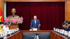 Bộ trưởng Nguyễn Văn Hùng làm việc với tập thể cán bộ Ban Tuyên giáo và Dân vận Đảng ủy Chính phủ