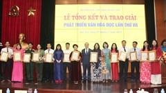 20 tập thể, 15 cá nhân được trao Giải thưởng phát triển văn hóa đọc lần thứ VII