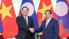 Thủ tướng Phạm Minh Chính làm việc với Thủ tướng Lào Sonexay Siphandone