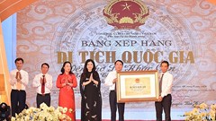 Đón nhận Bằng xếp hạng Di tích Lịch sử quốc gia đền thờ Lê Khắc Cẩn