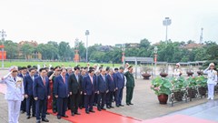 Lãnh đạo Đảng, Nhà nước viếng Chủ tịch Hồ Chí Minh và các Anh hùng liệt sĩ
