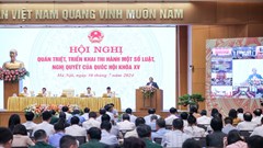 Chính phủ tổ chức Hội nghị quán triệt, triển khai một số luật, nghị quyết của Quốc hội khoá XV