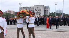 Tổng Bí thư, Chủ tịch nước Tô Lâm đặt vòng hoa tại Đài tưởng niệm Anh hùng dân tộc Jose Marti